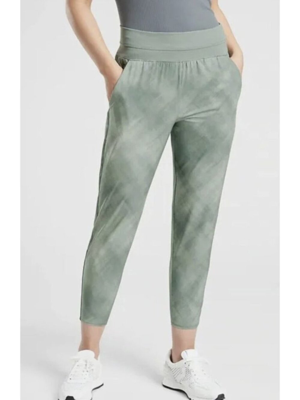 ATHLETA nolita slim tapered printed pants size SP Petite
